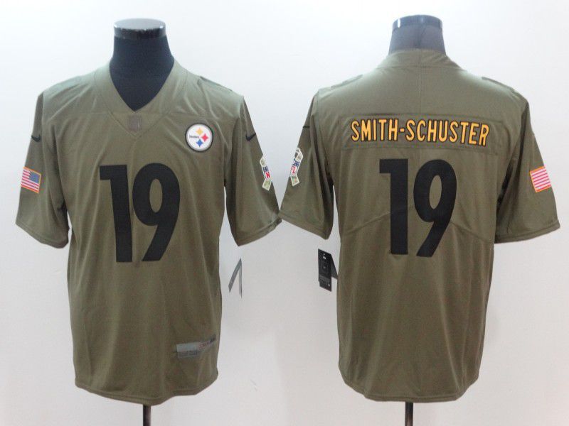2017 Men Nike Pittsburgh Steelers 19 Smith-schuster green limited NFL jersey